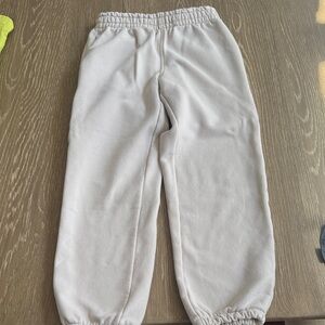 Athleta Kids Cream Fleece Joggers